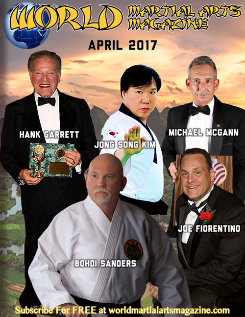Dr. Bohdi Sanders appears on Cover of World Martial Arts Magazine