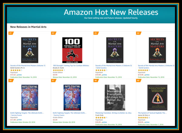 Secrets of the Martial Arts Masters by Bohdi Sanders Hits #1 New Release on Amazon