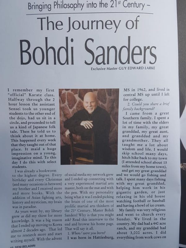 The Journey of Master Bohdi Sanders