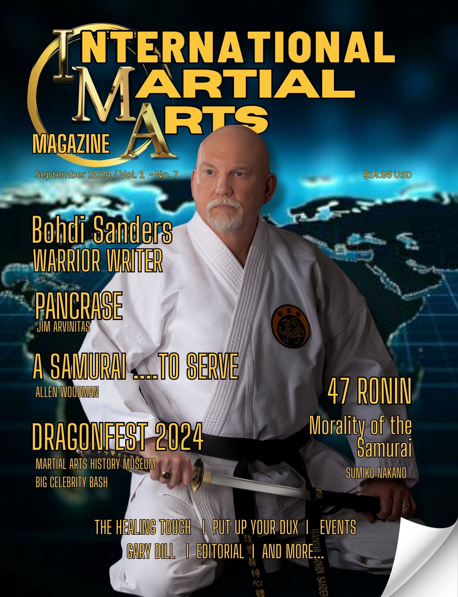 Bohdi Sanders on the cover of International Martial Arts Magazine